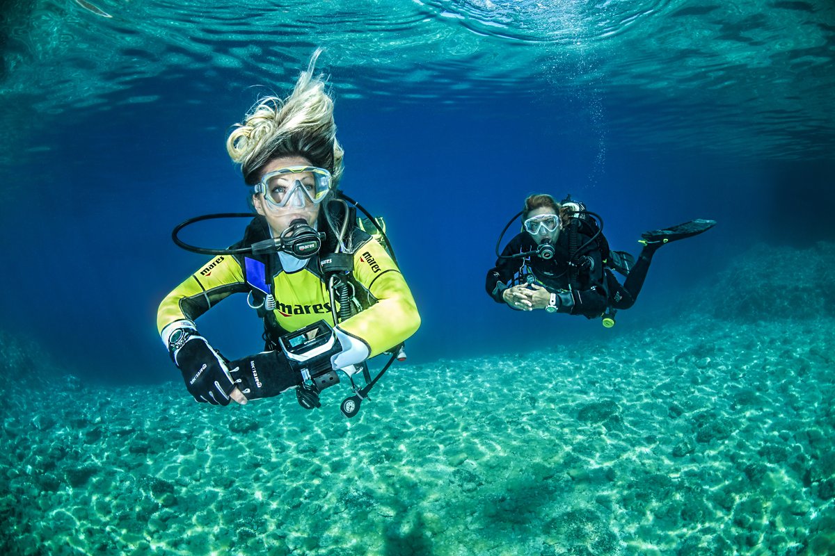 Divers exploring the underwater world
