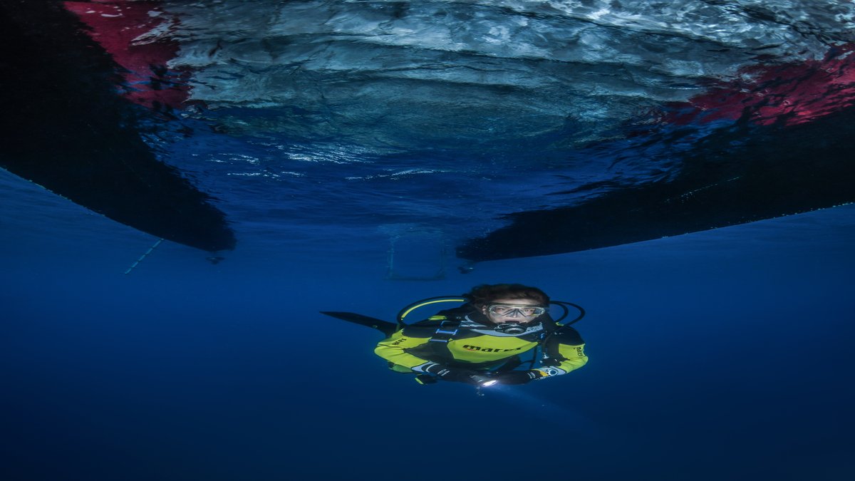SSI diving students learning underwater skills with certified SSI instructor